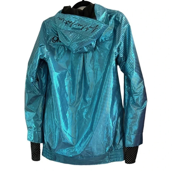 Oneill Women's Freedom Series Blue Check Metallic Ski Jacket Size Extra Small - Picture 8 of 14